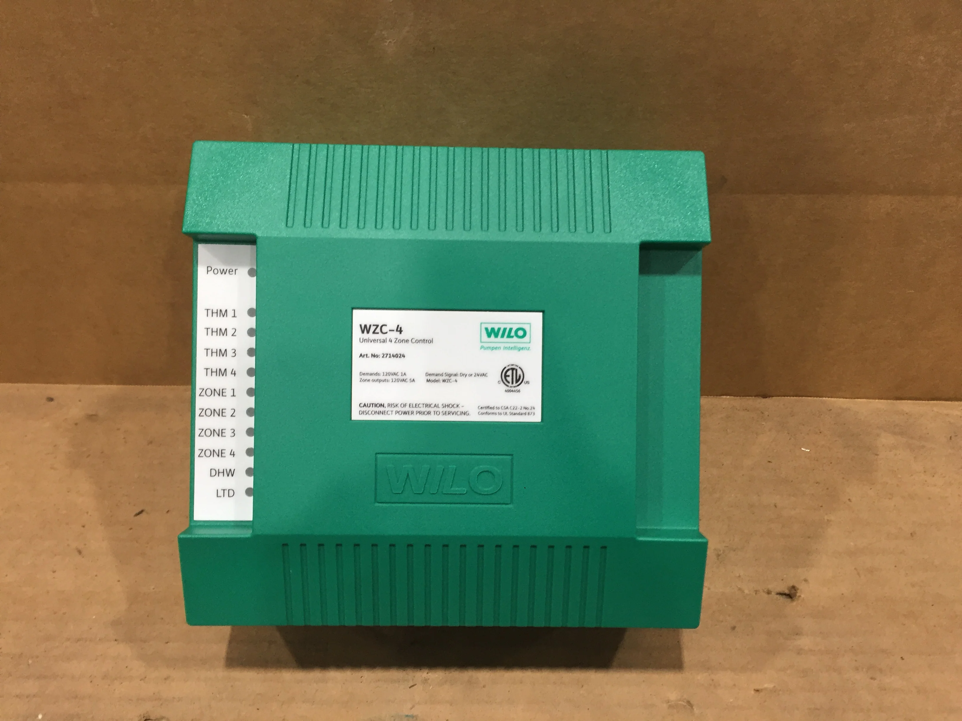 Universal 4 Zone Control Relay; 120VAC, 2400 Watts