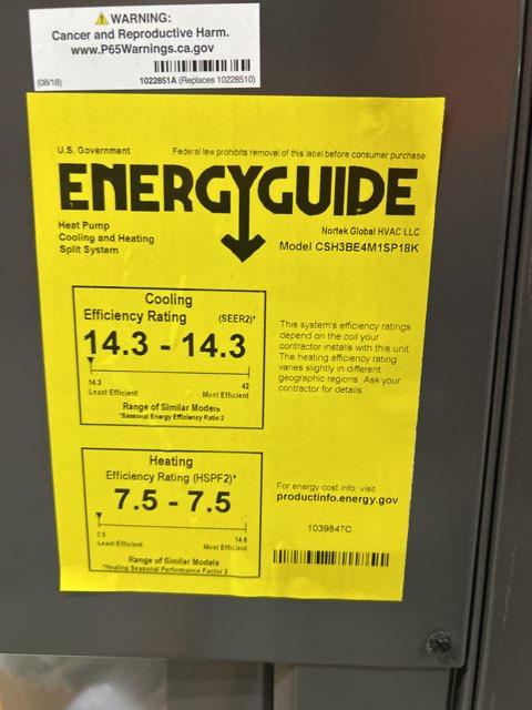 1.5 Ton Single-Stage Split-System Heat Pump 208-230/60/1 R410A 14.3 SEER2 - Image 5