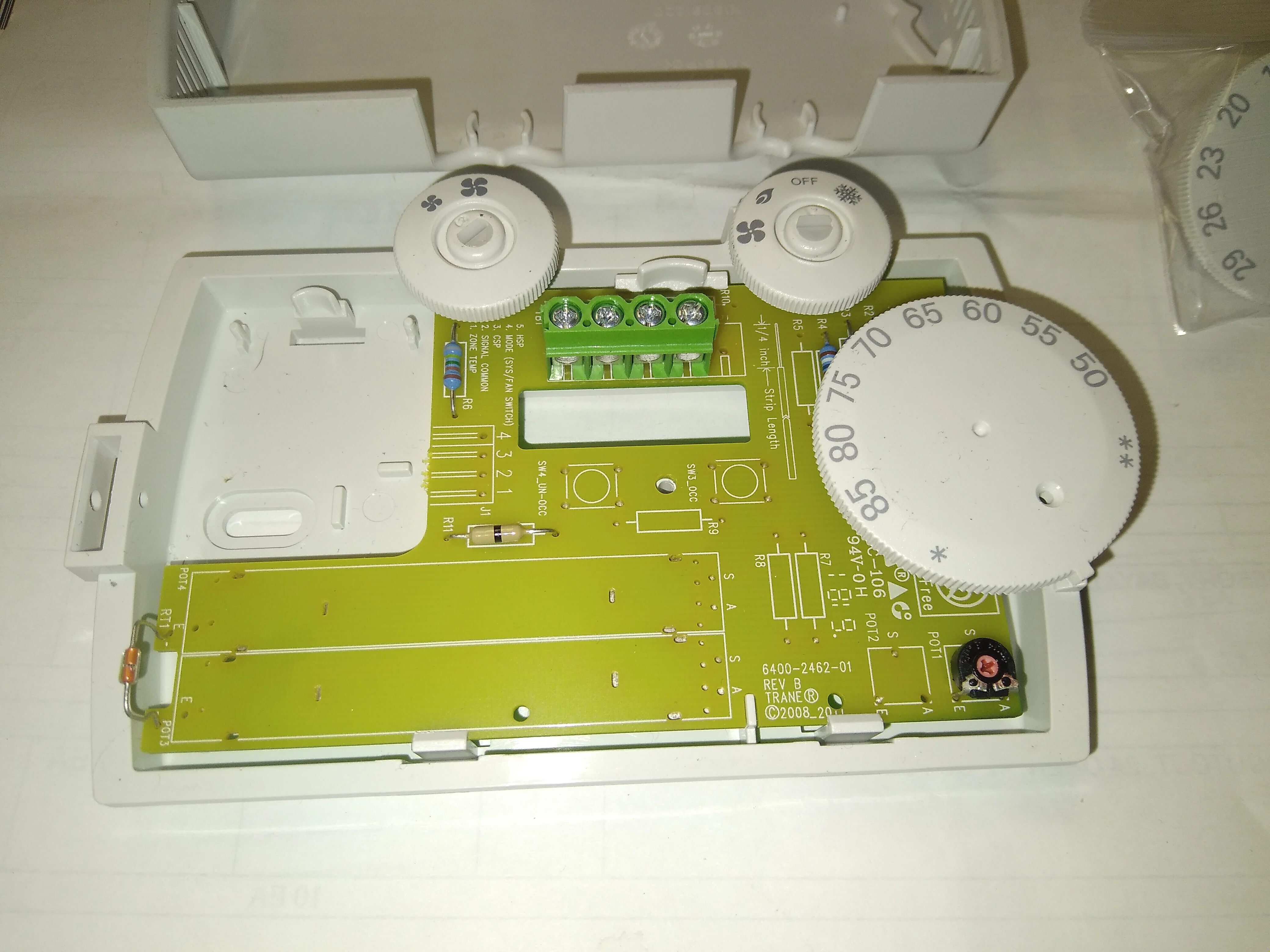Zone Sensor with 2 Fan Switch 50F-90F (11C-29C) Range - Image 3